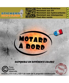 Stickers autocollant motard à bord inside