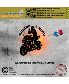 Stickers autocollant motard...