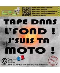 Stickers autocollant citation motarde