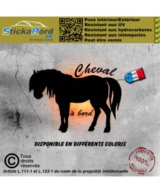 Stickers autocollant cheval...