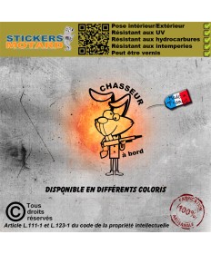 Stickers autocollant lapin...