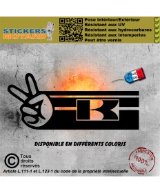 Stickers autocollant motard...