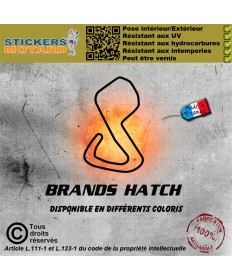 Stickers autocollant circuit brands hatch - royaume-uni