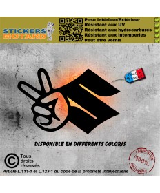 Stickers autocollant motard...