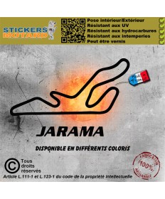 Stickers autocollant circuit jarama - espagne