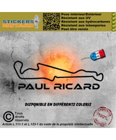 Stickers autocollant circuit paul ricard - france