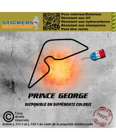 Stickers autocollant circuit prince george - afrique du sud