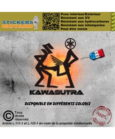 Stickers autocollant humoristique kawasutra