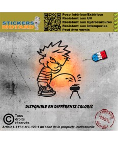 Stickers autocollant humoristique pisse sur radar